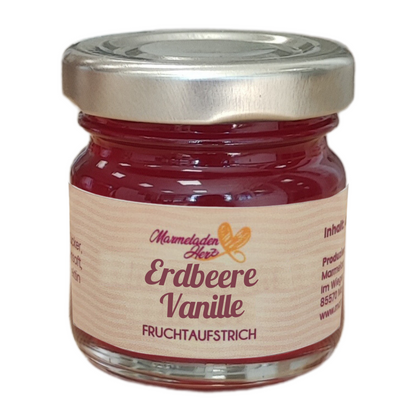Mini Erdbeere Bourbon Vanille Fruchtaufstrich 40 g