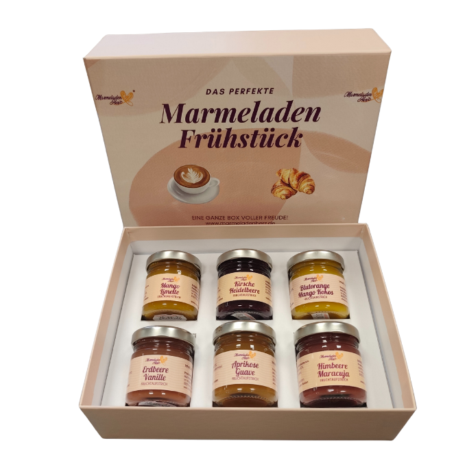 Geschenkbox "Das perfekte Frühstück" Marmelade ohne Alkohol