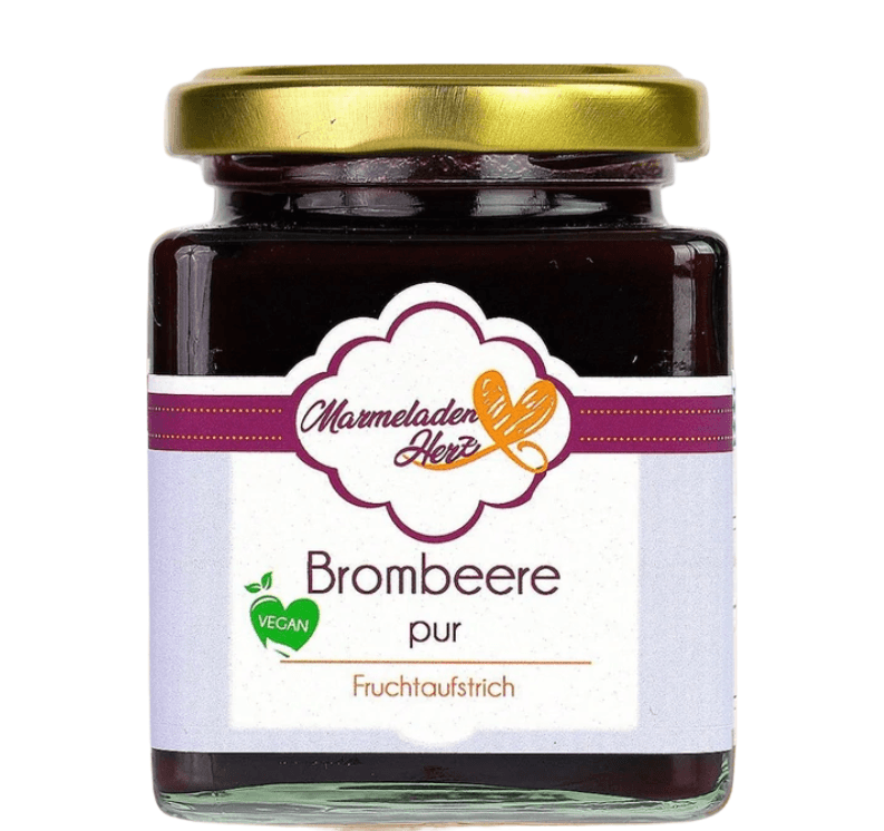 Brombeere pur Fruchtaufstrich - Marmeladenherz
