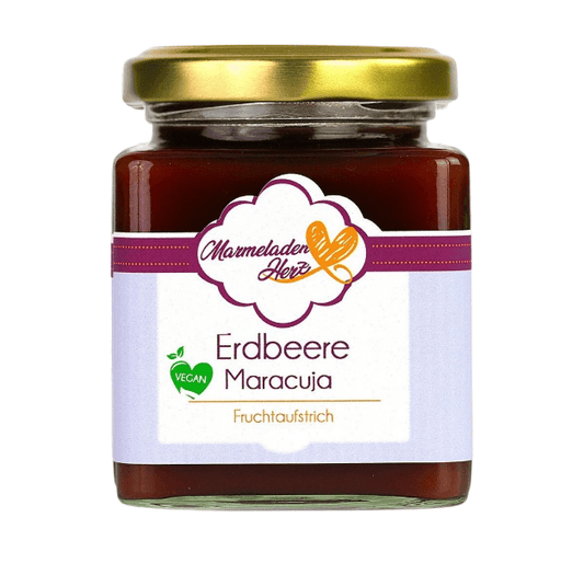 Erdbeere Maracuja Fruchtaufstrich - Marmeladenherz
