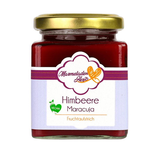 Himbeere Maracuja Fruchtaufstrich - Marmeladenherz