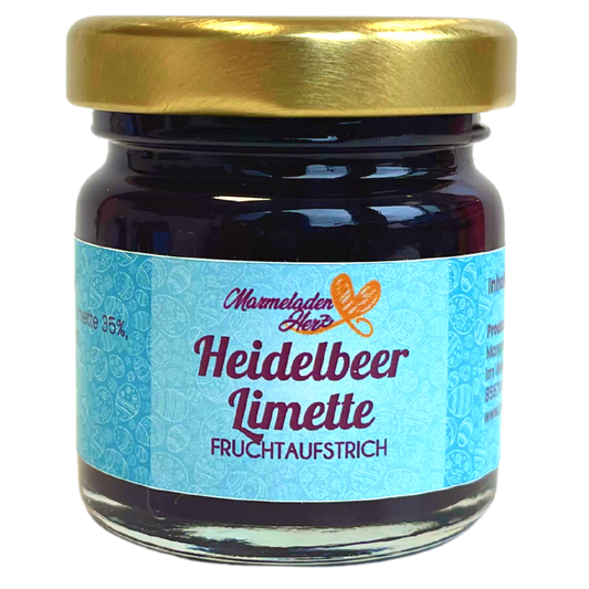 Mini Heidelbeere Limette Fruchtaufstrich 40g